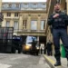 France’s Constitutional Council Approves Bill To Raise Retirement Age 12 Police forces set up a barricade in front of the Constitutional Council Friday, April 14, 2023 in Paris.