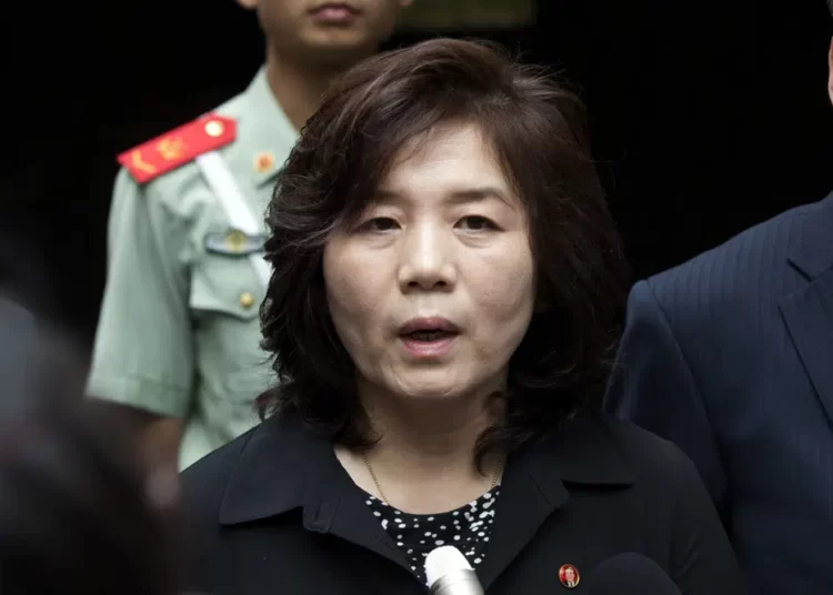 <strong>North Korea Lambasts G7’s Recent Call For Its Denuclearization</strong> 1 Choe Son Hui, Foreign Minister of North Korea.