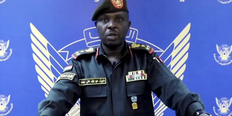 Sudan’s Military Warns Of Potential Clashes With RSF 1 In this frame grab from a video posted by Sudan's state news agency, SUNA on Thursday, April 13, 2023, spokesman for the Sudanese Armed Forces Brig. Nabil Abdullah reads a statement warning of conflict after the recent deployment of Sudan's powerful paramilitary in the capital and other cities.
