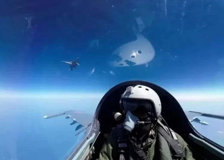 China Displays Force Towards Taiwan In Third Day Of Drills 1 Pictures published by China's military on Monday showed fighter jets reportedly east of Taiwan.