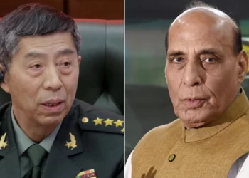 Li Shangfu, the Chinese Defense Minister and Rajnath Singh, the Indian Defense Minister.