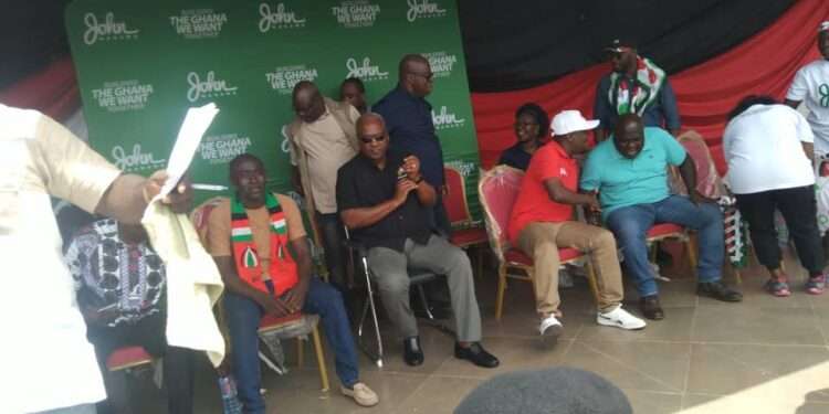 Mahama on his 3-day tour