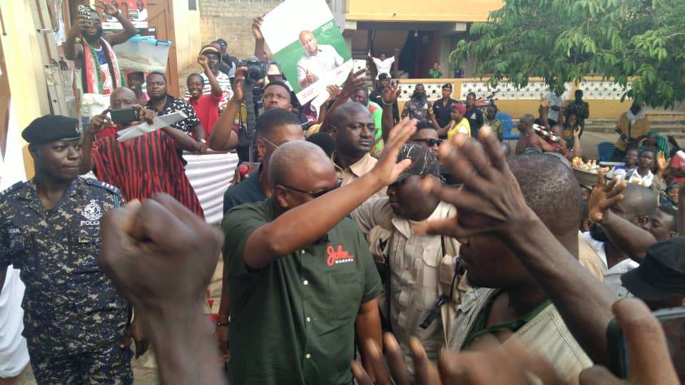 Mahama on his 3 day tour 3