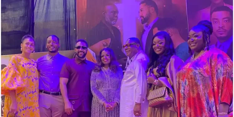 Archbiship Nicholas Duncan-Williams and wife with some movie stars