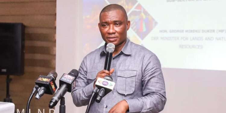 Let's Promote Small Scale Mining For The Benefit Of Ghanaians- Mireku Duker To Gov't Communicators 1 Deputy minister for Lands and Natural Resources, George Mireku Duker.