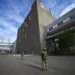 Russian servicemen guard an area of the Zaporizhzhia Nuclear Power Station, the largest nuclear power plant in Europe and among the 10 largest in the world in Enerhodar, Zaporizhzhia region, in territory under Russian military control, southeastern Ukraine, on May 1, 2022.