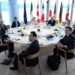 Our Support For Ukraine Will Not Waver- G-7 Leaders 11 The G7 leaders at their first formal negotiations in Hiroshima.