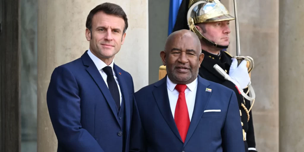 Emmanuel Macron Comoros President Azali Assoumani