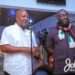 Flagbearer of the National Democratic Congress, John Dramani Mahama (left)