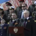 Putin Claims ‘Real War’ Unleashed Against Russia In Moscow Victory Day Speech 12 Russian President Vladimir Putin delivers his speech during the Victory Day military parade marking the 78th anniversary of the end of World War II in Red square in Moscow, Russia, Monday, May 9, 2022.