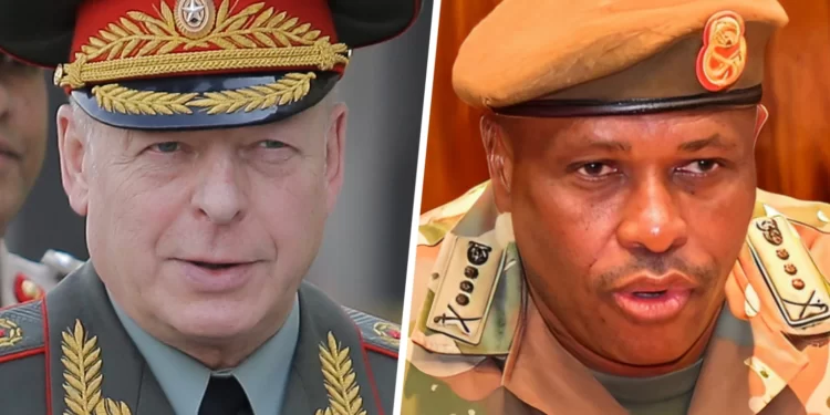 S.A’s Army Chief Lawrence Mbatha In Russia 1 Russian Ground Forces Commander-in-Chief, General Oleg Salyukov and South Africa's Army Chief Lieutenant-General Lawrence Mbatha