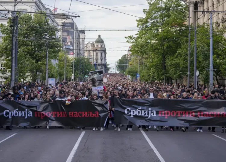 Demonstrations have been going on in Serbia over the mass shootings in April, that claimed over 26 lives, and scores injured.