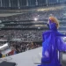 Beyoncé's Renaissance Tour: Global Explosion Of Fun 13 Beyoncé took to the stage in a flowing blue ballgown long before sunset