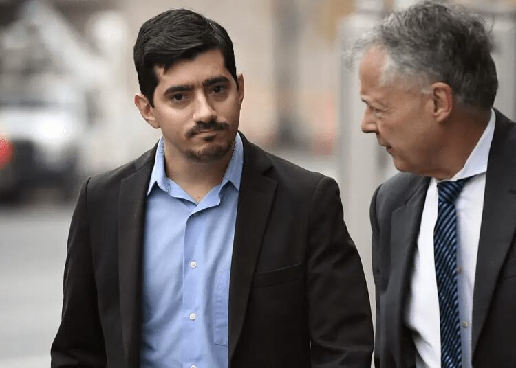 Former Connecticut Lawmaker Sentenced For Stealing Coronavirus Aid 1 Former state Rep. Michael DiMassa, left, arrives at U.S. District Court in Hartford, Conn., with his attorney John Gulash, Nov. 1, 2022.