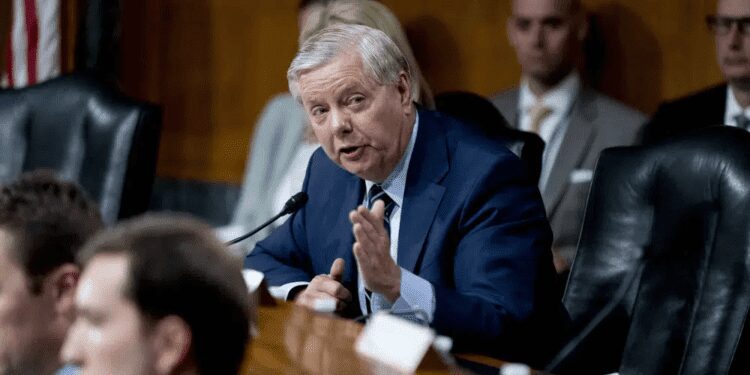 Russia Issues Arrest Warrant For U.S Senator Lindsey Graham 1 U.S Sen. Lindsey Graham, speaks during a Senate Appropriations hearing on the President's proposed budget request for fiscal year 2024, on Capitol Hill in Washington, Tuesday, May 16, 2023.