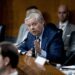 U.S Sen. Lindsey Graham, speaks during a Senate Appropriations hearing on the President's proposed budget request for fiscal year 2024, on Capitol Hill in Washington, Tuesday, May 16, 2023.