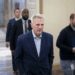 Speaker of the House Kevin McCarthy, talks to reporters about the debt limit negotiations as he arrives at the Capitol in Washington, Friday, May 26, 2023.