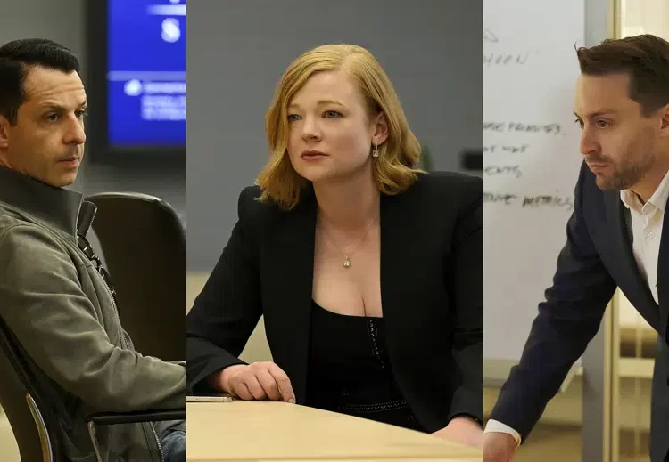 ‘Succession’ Finale: Fans React To End Of Emmy-Winning Hit Drama 1 The photos Jeremy Strong as Kendall Roy, left, Sarah Snook as Shiv Roy, center, and Kieran Culkin as Roman Roy, from the HBO series "Succession".