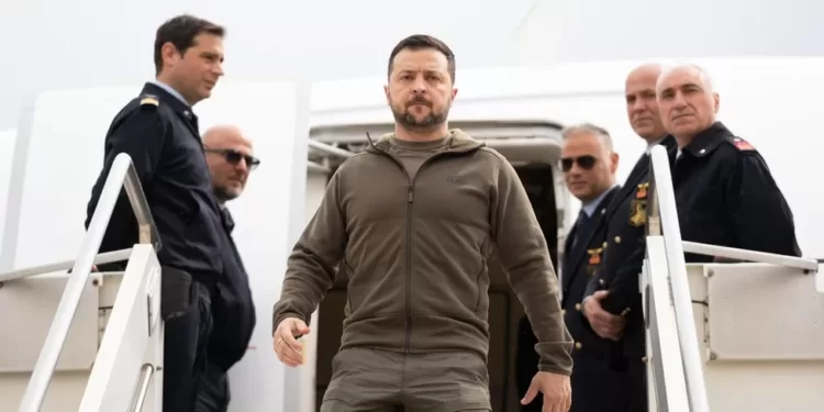 Volodymyr Zelenskyy, Ukrainian President.