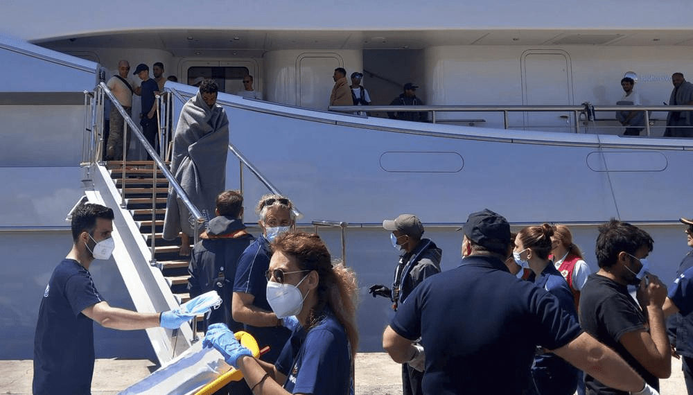 Greece: Hundreds Feared Missing As Search For Survivors Of Migrant Shipwreck Continues 1 Survivors arrive by yacht after a rescue operation at the port in Kalamata town, about 240 kilometers (150miles) southwest of Athens on Wednesday, June 14, 2023.