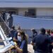 Survivors arrive by yacht after a rescue operation at the port in Kalamata town, about 240 kilometers (150miles) southwest of Athens on Wednesday, June 14, 2023.