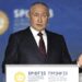 We Haven’t Turned Onto The Self-Isolation Path- Putin 16 Russian President Vladimir Putin gestures as he addresses the audience during the plenary session of the St. Petersburg International Economic Forum in St. Petersburg, Russia, Friday, June 16, 2023.