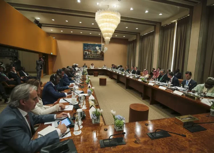 Washington Announce $150 Million Package For Syrian And Iraqis 1 A general view of the multilateral meeting with U.S. Secretary of State Antony Blinken.