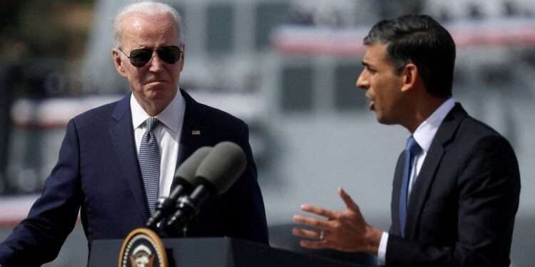 Sunak To Discuss Trade Issues With Biden 1 President of Us, Joe Biden and Prime Minister of UK, Rishi Sunak