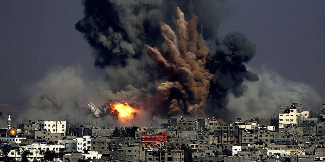 According to Amnesty International, the airstrikes only stopped when the sun went down.