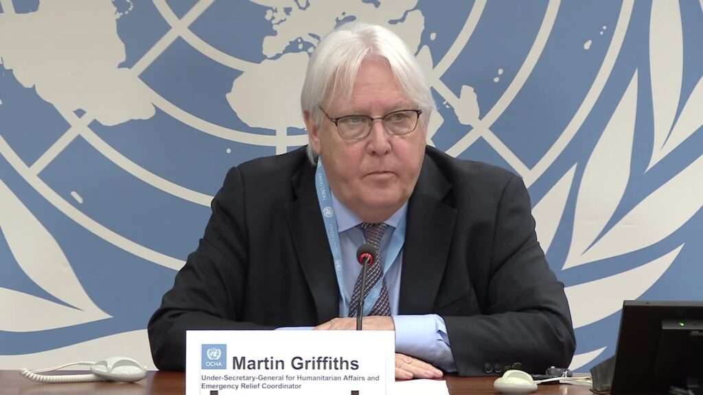 Martin Griffiths the Chief Humanitarian Official for the United Nations