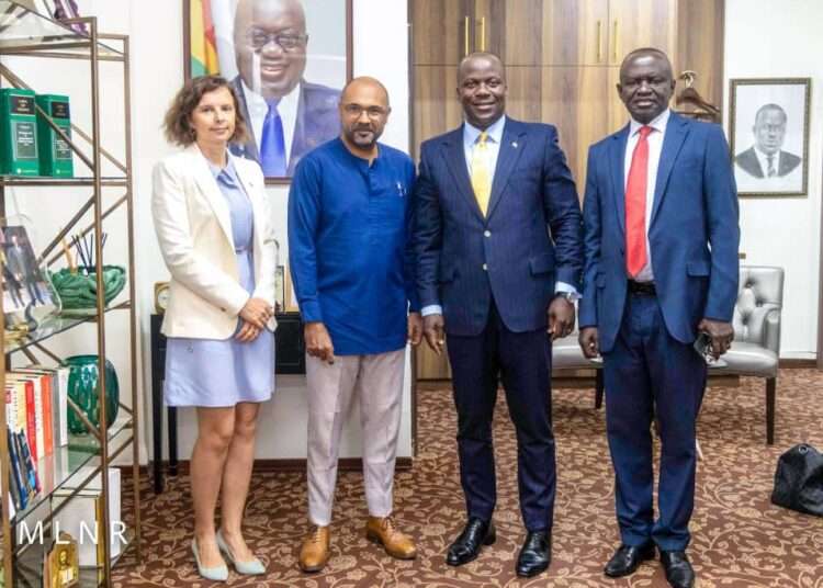 Ghana Ready To Sign On FLEGT License- Lands Minister To EU 1 Minister for Lands and Natural Resources, Samuel Jinapor and EU delegation.