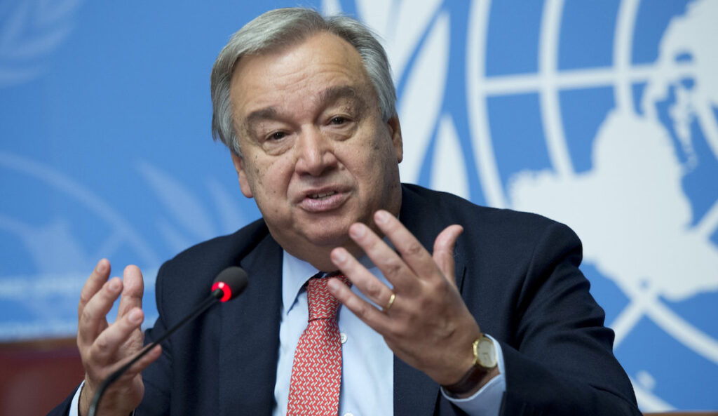 UN Secretary General Antonio Guterres