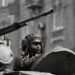A fighter from Wagner group is seen atop an armoured vehicle in a street near the headquarters of the Southern Military District in the city of Rostov-on-Don, Russia, June 24, 2023