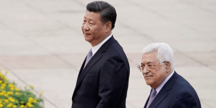 Palestine’s Abbas Lands In China For Four-Day State Visit 1 Chinese President, Xi Jinping(left) and Palestinian President Mahmoud Abbas.