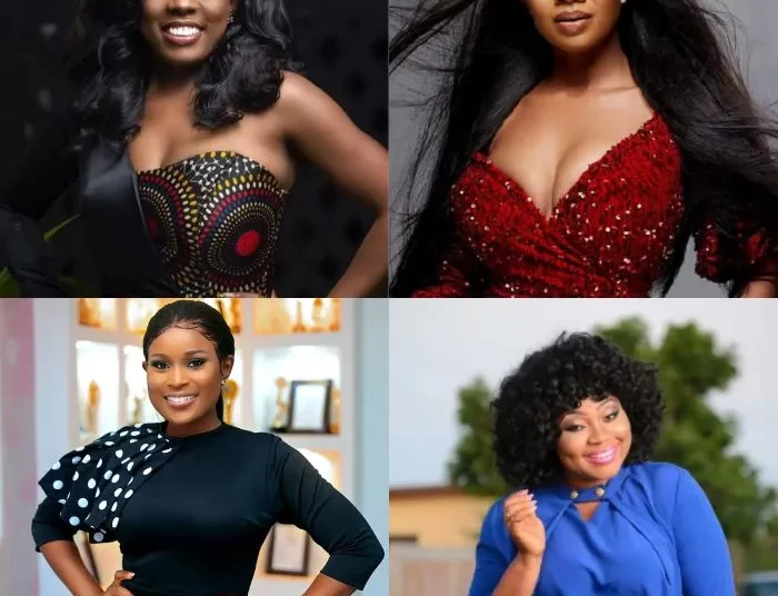 They Don’t Have Kobo, They’re All Sleeping Around – Sally Frimpong Mann Attacks 1 Top left and right corner respectively, Nana Aba Anamoah and Serwaa Amihere and down left and right corner respectively, Berla Mundi and Sally Frimpong Mann