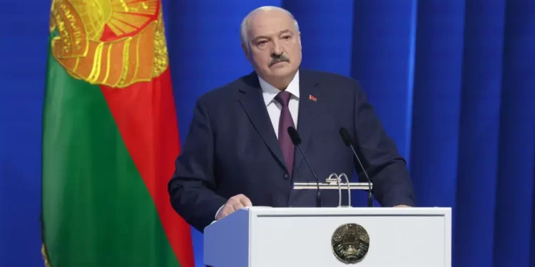 Alexander Lukashenko, Belarusian President.