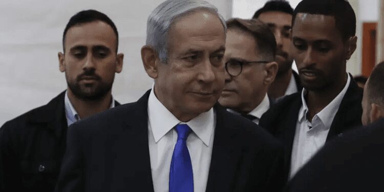 Arnon Milchan Testifies For Second Day In Netanyahu’s Corruption Trial 1 Israeli Prime Minister Benjamin Netanyahu, center, arrives at the District Court in Jerusalem, Israel, Sunday, June 25, 2023.