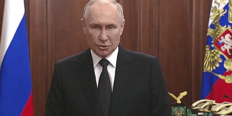 Putin Says He Offered Wagner Troops The Option To Serve As A Single Unit 1 Vladimir Putin, Russian President.