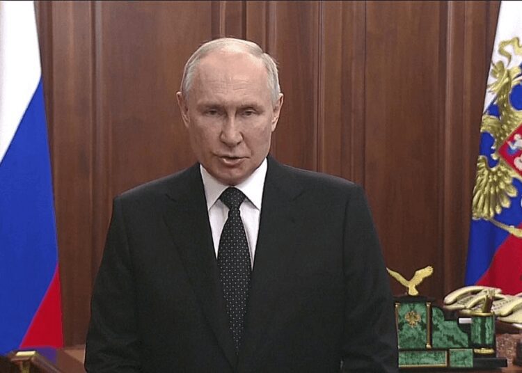 Putin Says He Offered Wagner Troops The Option To Serve As A Single Unit 1 Vladimir Putin, Russian President.