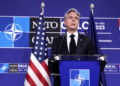 U.S. Secretary of State Antony Blinken speaks at a press conference following the NATO foreign ministers meeting in Oslo, Norway, Thursday, June 1, 2023.
