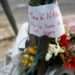 Tributes left at the scene where a 17-year-old Nahel M was killed by police.