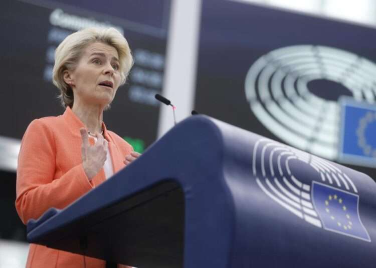 European Commission President, Ursula von der Leyen as EU To Implement ‘Trade Countermeasures’ Against US