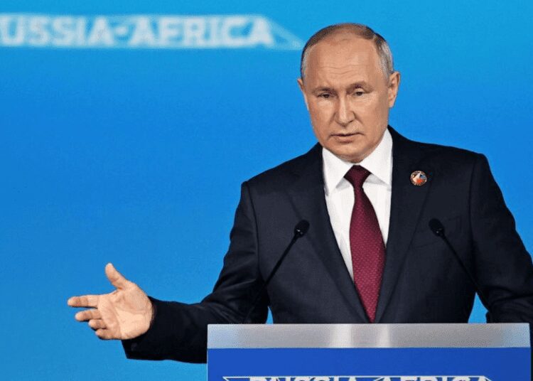Russia Looking At African Peace Plan Attentively- Putin 1 Russian President, Vladimir Putin.