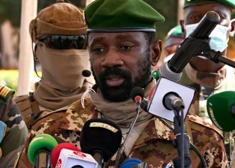 Colonel Assimi Goita, President of Mali.