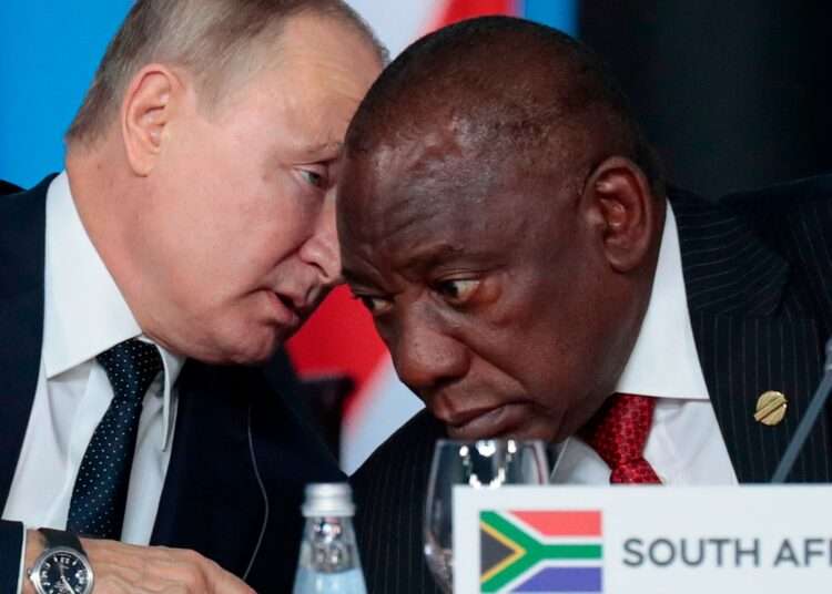 South Africa says Putin will skip a Johannesburg summit next month because of his ICC arrest warrant.