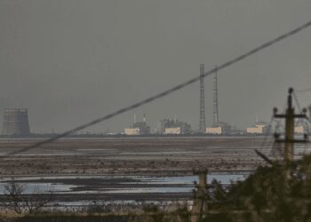 Tense Situation at Zaporizhzhia Nuclear Power Plant- Peskov 3 The Zaporizhzhia nuclear power plant is seen the background of the shallow Kakhovka reservoir, on Tuesday, June 27, 2023.