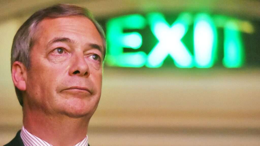 former UK Independence Party leader Nigel Farage