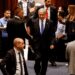 Israeli Prime Minister, Benjamin Netanyahu and lawmakers gather at the Knesset plenum to vote on a bill that would limit some Supreme Court power, in Jerusalem.