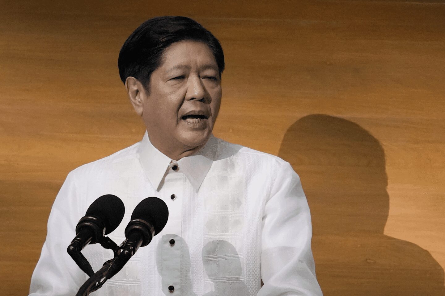 Philippine President Ferdinand Marcos Jr. delivers his second state of the nation address at the House of Representatives on Monday, July, 24, 2023.
