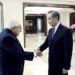 Henry Kissinger Meets Wang Yi In Beijing 11 Henry Kissinger, left, shakes hands with Wang Yi.